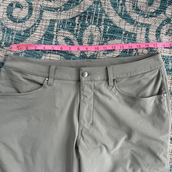 Lululemon Commission Slim-Fit Pant 32" Inseam Green/Grey Trousers - Size 34 - Picture 6 of 10